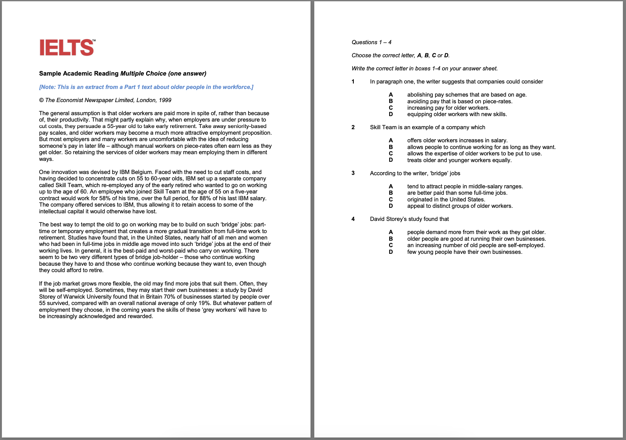 Academic Reading Multiple Choice (one answer).png