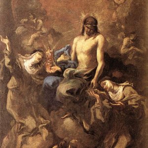 Christ Adored by Two Nuns