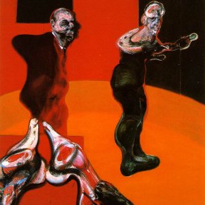Three studies for a Crucifixion - left