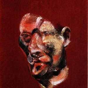 Three Studies for a Portrait of Lucian Freud - right