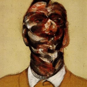 Three Studies for Portrait of George Dyer on light ground - right
