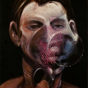 Three Studies for a Portrait of Peter Beard - center
