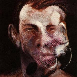 Three Studies for a Portrait of Peter Beard - left