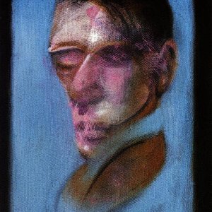 Three Studies for Self-Portrait - left panel