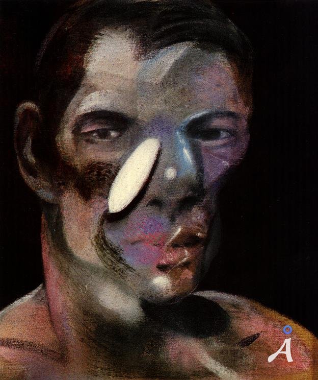Three Studies for a Portrait of Peter Beard II - left
